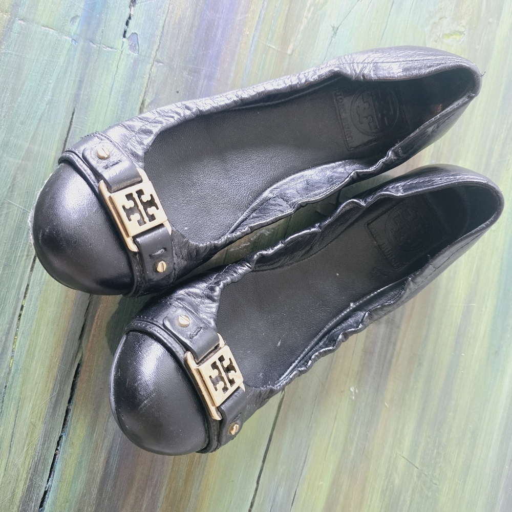 Tory Burch Leather Flats - Picture 2 of 9